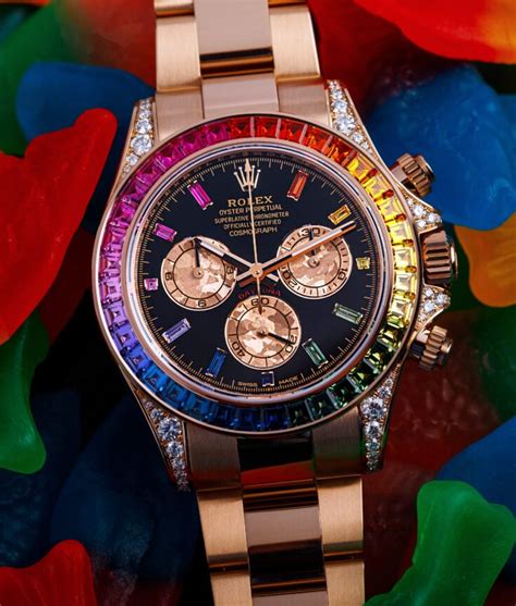 rainbow face rolex|Rolex daytona rainbow 2022 price.